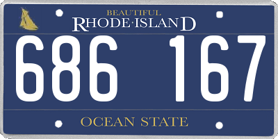 RI license plate 686167