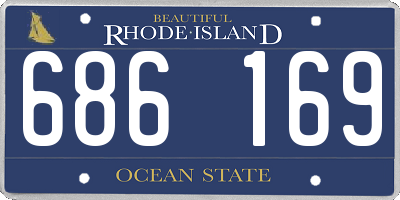RI license plate 686169