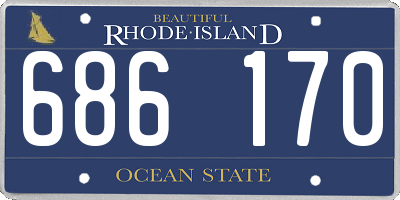 RI license plate 686170