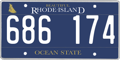 RI license plate 686174