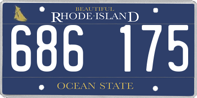 RI license plate 686175
