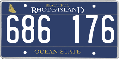 RI license plate 686176