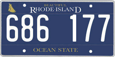 RI license plate 686177