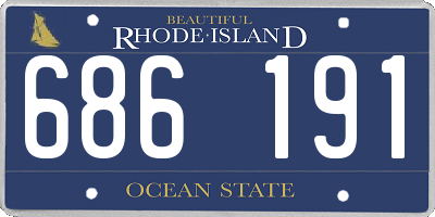 RI license plate 686191