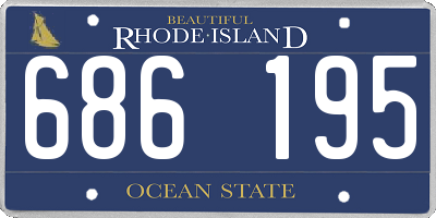RI license plate 686195