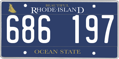 RI license plate 686197