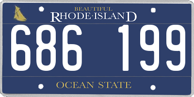 RI license plate 686199