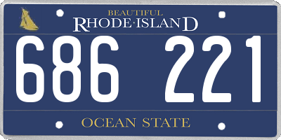 RI license plate 686221