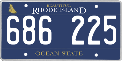 RI license plate 686225