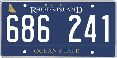 RI license plate 686241