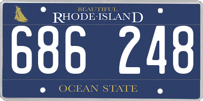 RI license plate 686248