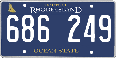 RI license plate 686249