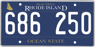 RI license plate 686250