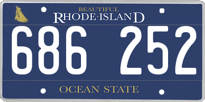 RI license plate 686252