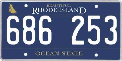 RI license plate 686253
