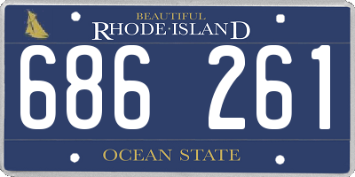 RI license plate 686261