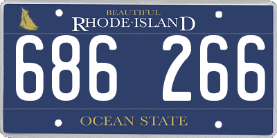 RI license plate 686266