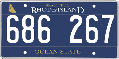 RI license plate 686267