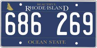 RI license plate 686269