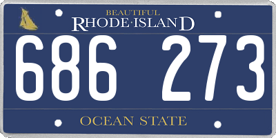 RI license plate 686273