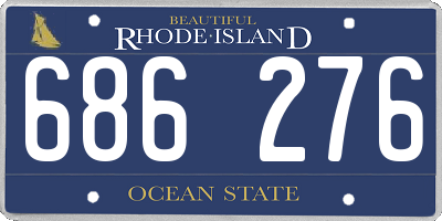 RI license plate 686276