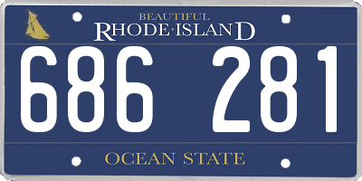 RI license plate 686281