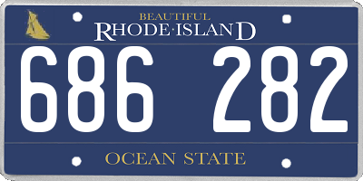 RI license plate 686282