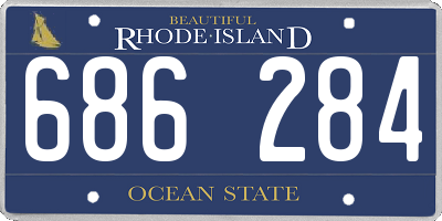 RI license plate 686284