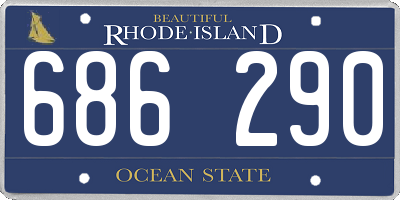 RI license plate 686290