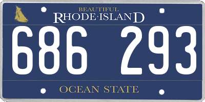 RI license plate 686293