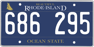 RI license plate 686295