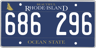 RI license plate 686296