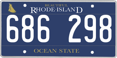RI license plate 686298
