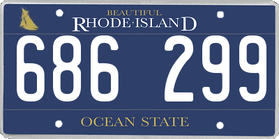 RI license plate 686299