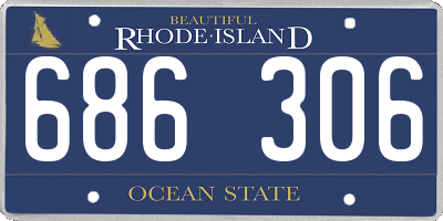 RI license plate 686306