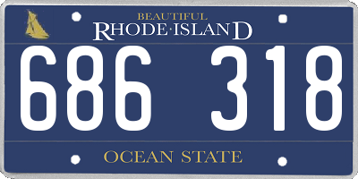 RI license plate 686318