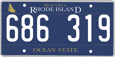 RI license plate 686319