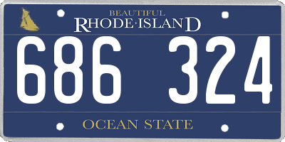 RI license plate 686324