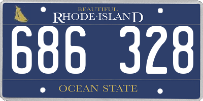 RI license plate 686328