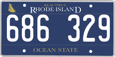 RI license plate 686329