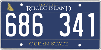 RI license plate 686341