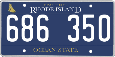 RI license plate 686350