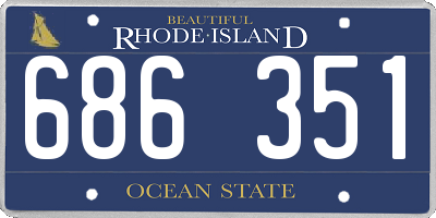 RI license plate 686351