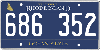 RI license plate 686352