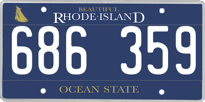 RI license plate 686359