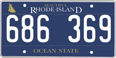 RI license plate 686369