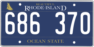 RI license plate 686370