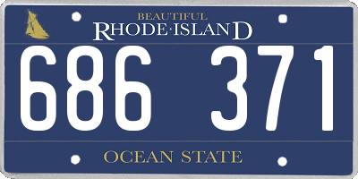 RI license plate 686371