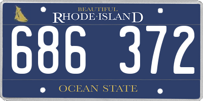 RI license plate 686372