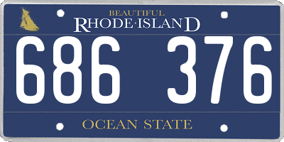 RI license plate 686376